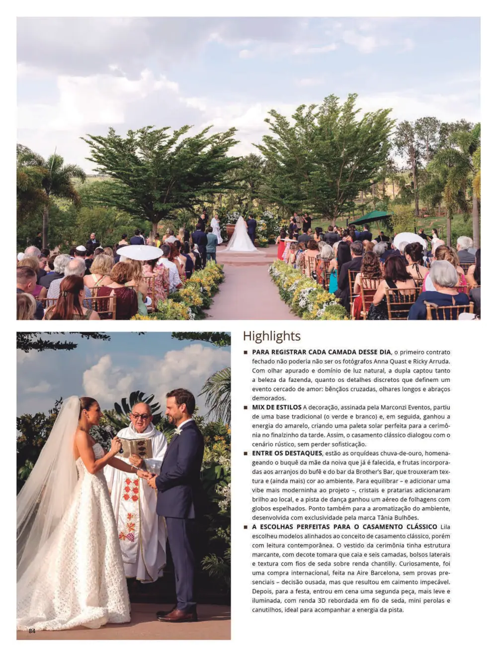 Cerimônia de casamento ao ar livre em um jardim