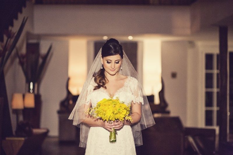 Buquê de flores amarelas - Casamento Ilana e Luiz André