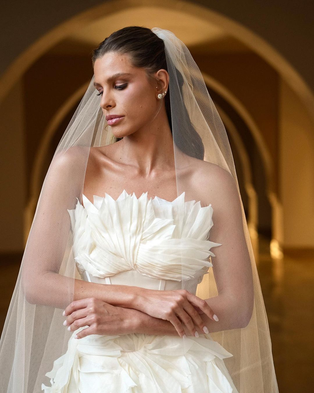 Vestido de noiva Stephanie Garcia | Foto: Oswaldo Neto.