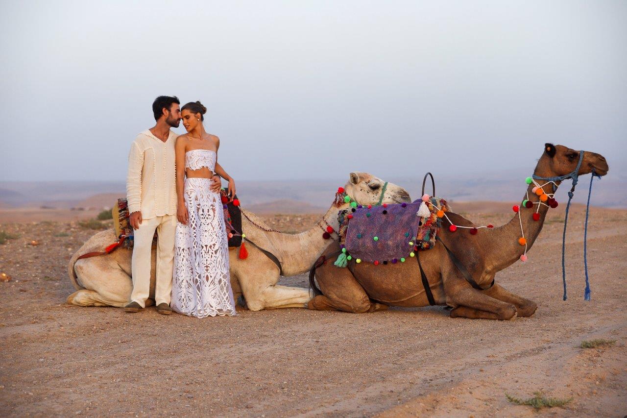 Cerimônia de luxo em Marrakech: veja os detalhes do casamento de Stephanie Garcia e de Eduardo Petrelli no Marrocos