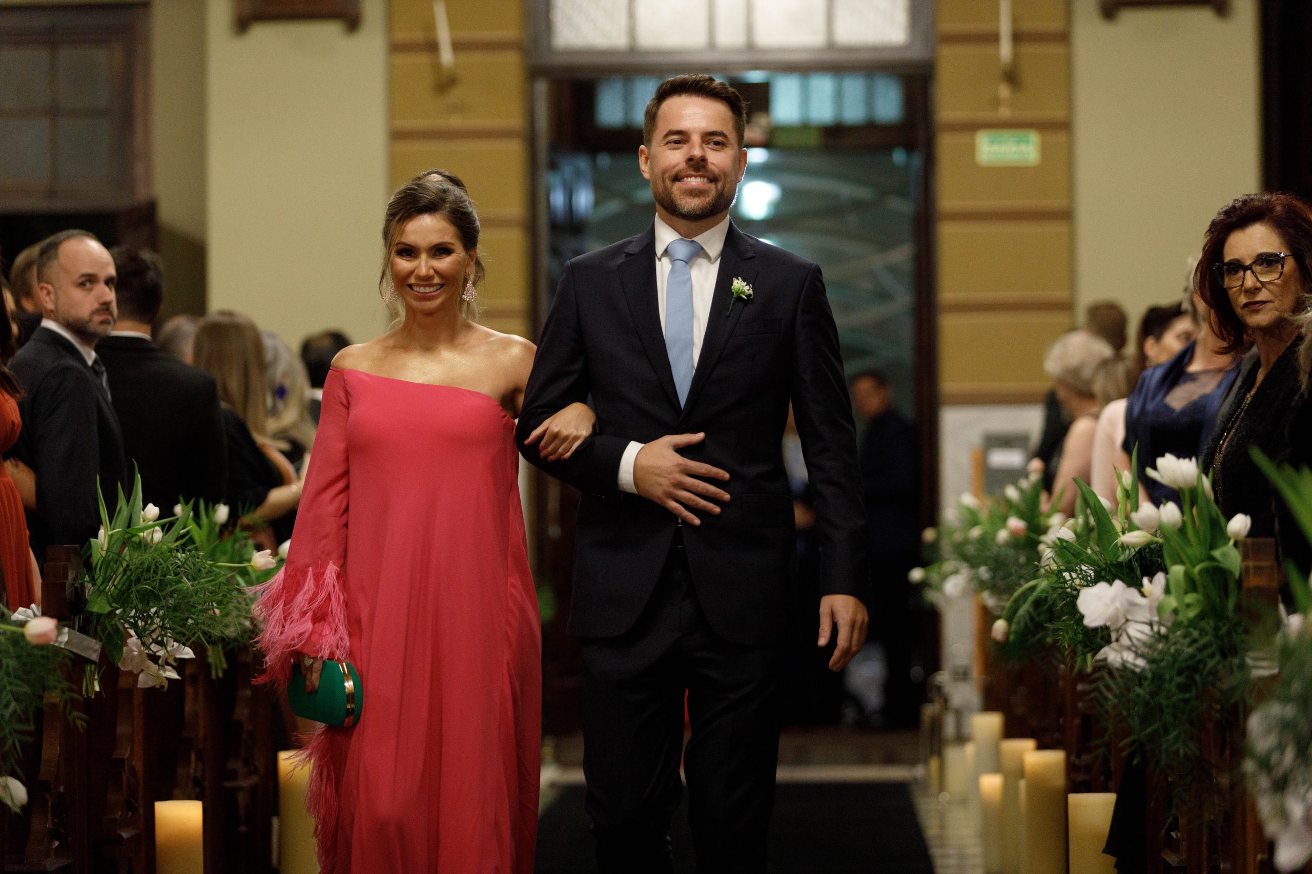 Marjory e Flavio, irmã e cunhado da noiva | Foto: Adalberto Rodrigues