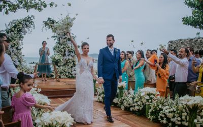 Casamento ao ar livre: Gaya e Carlos Eduardo