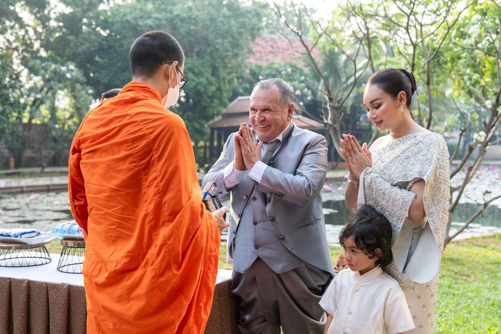Benção do monge budista