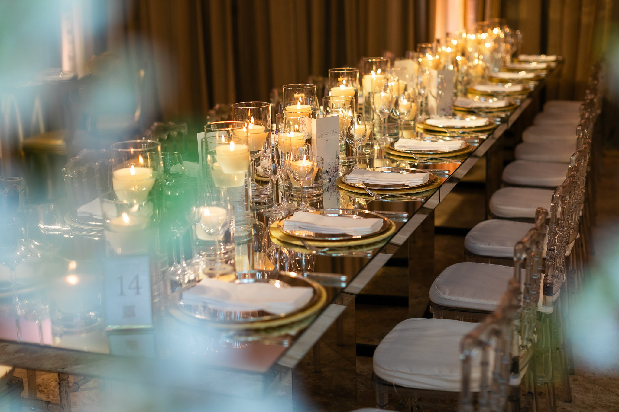 Casamento clássico: decoração da mesa dos convidados - Foto Emerson Fiuza 