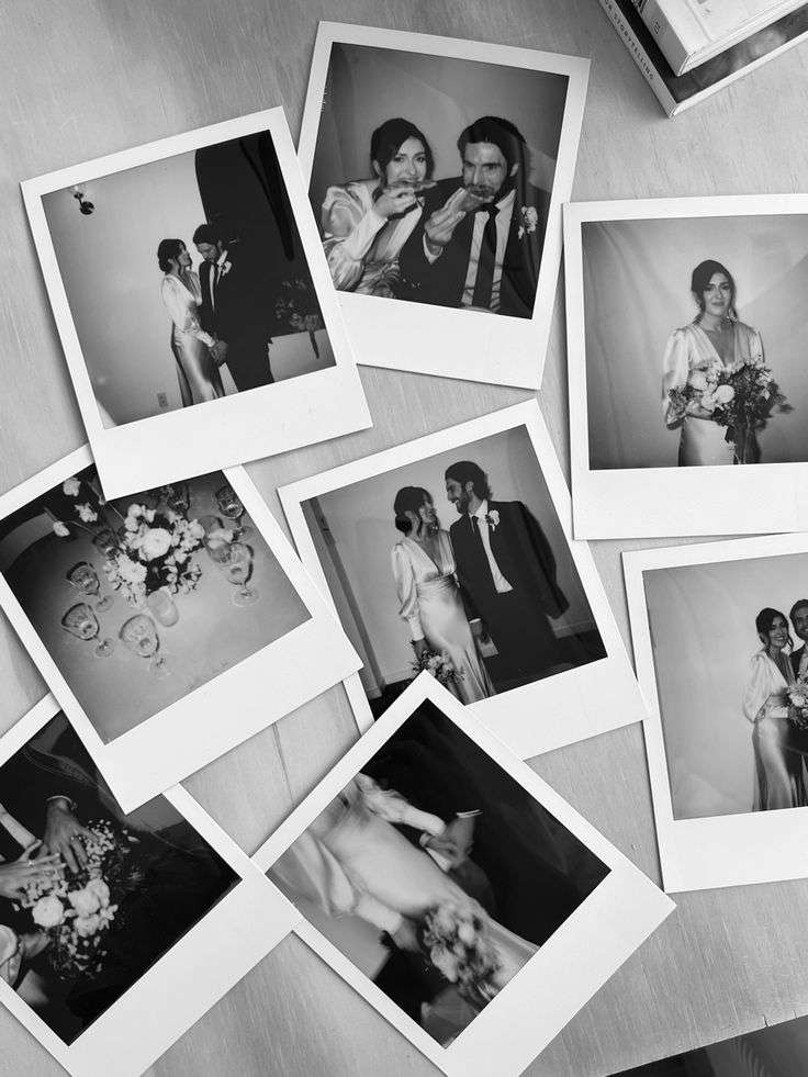 Fotos instantâneas em casamento | Reprodução: Pinterest