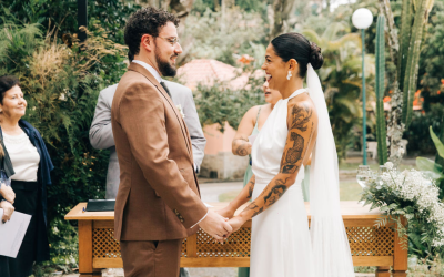 Em sintonia com o amor e em meio a natureza Luiza Duarte e Guilherme Beltrão se casam no Rio de Janeiro
