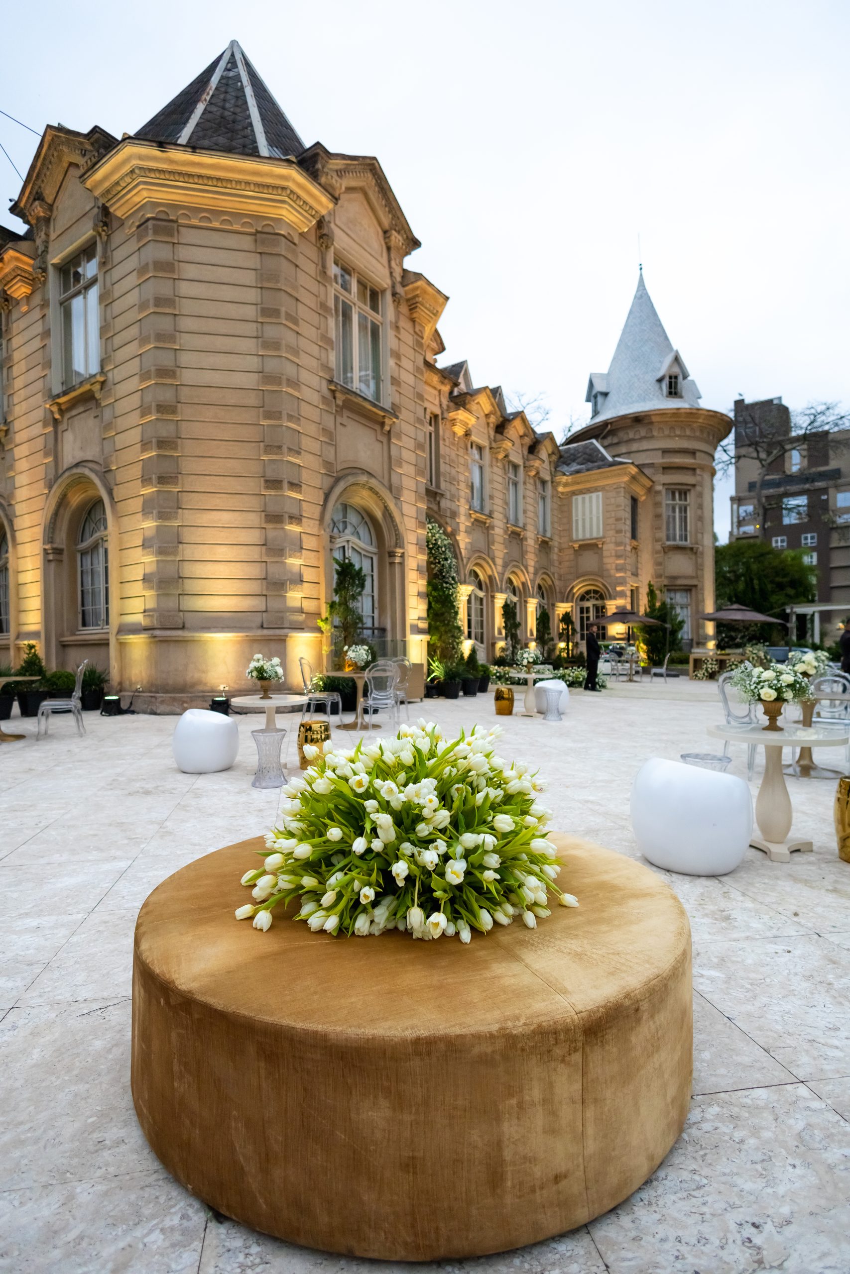 Decoração para casamento no Castelo do Batel | Foto: Marcel Kriegl Fotografia