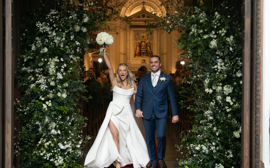 O amor e a beleza histórica se uniram para celebrar o casamento na Catedral Metropolitana de Porto Alegre