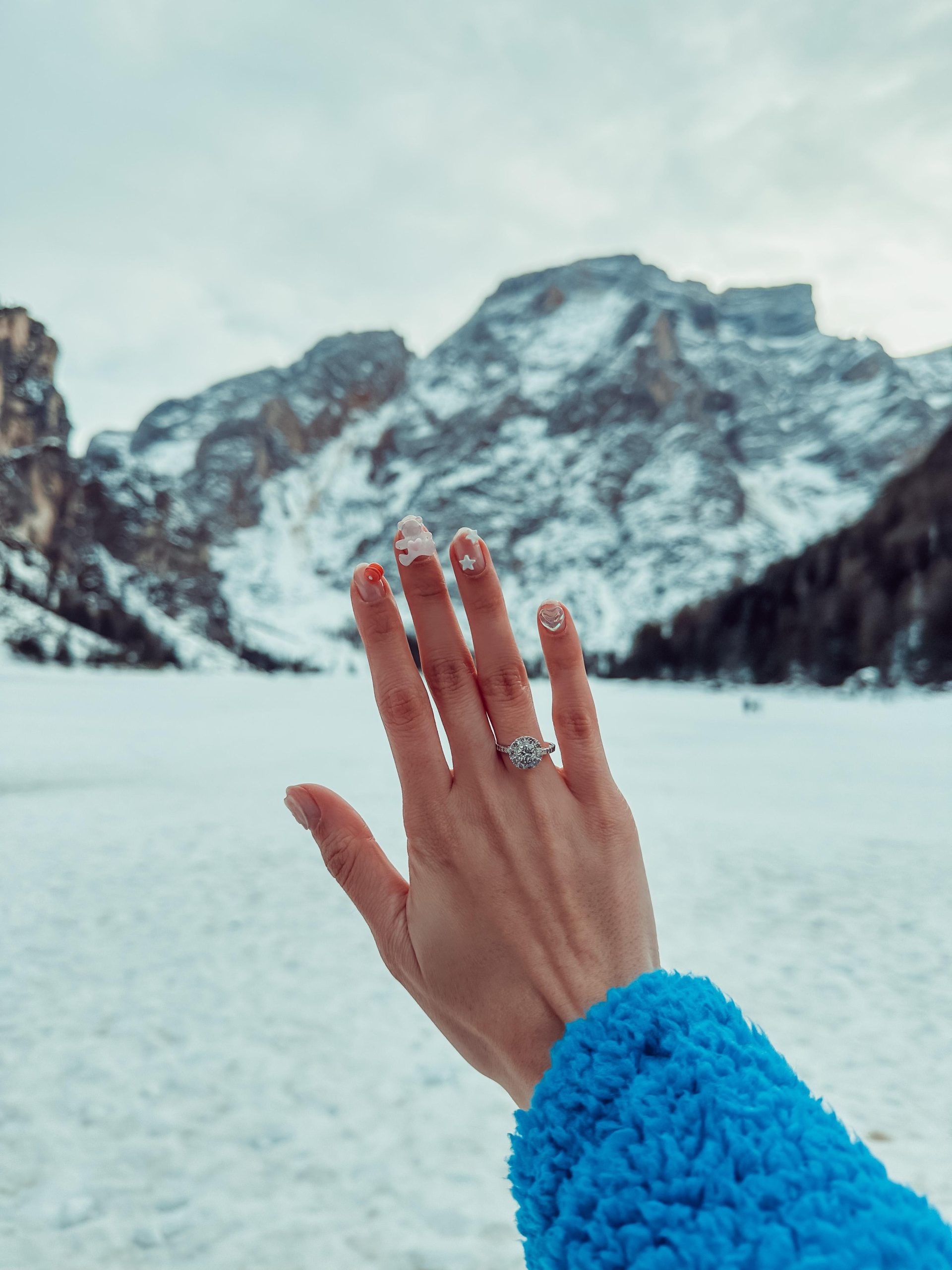 Pedido de casamento no Lago di Braies