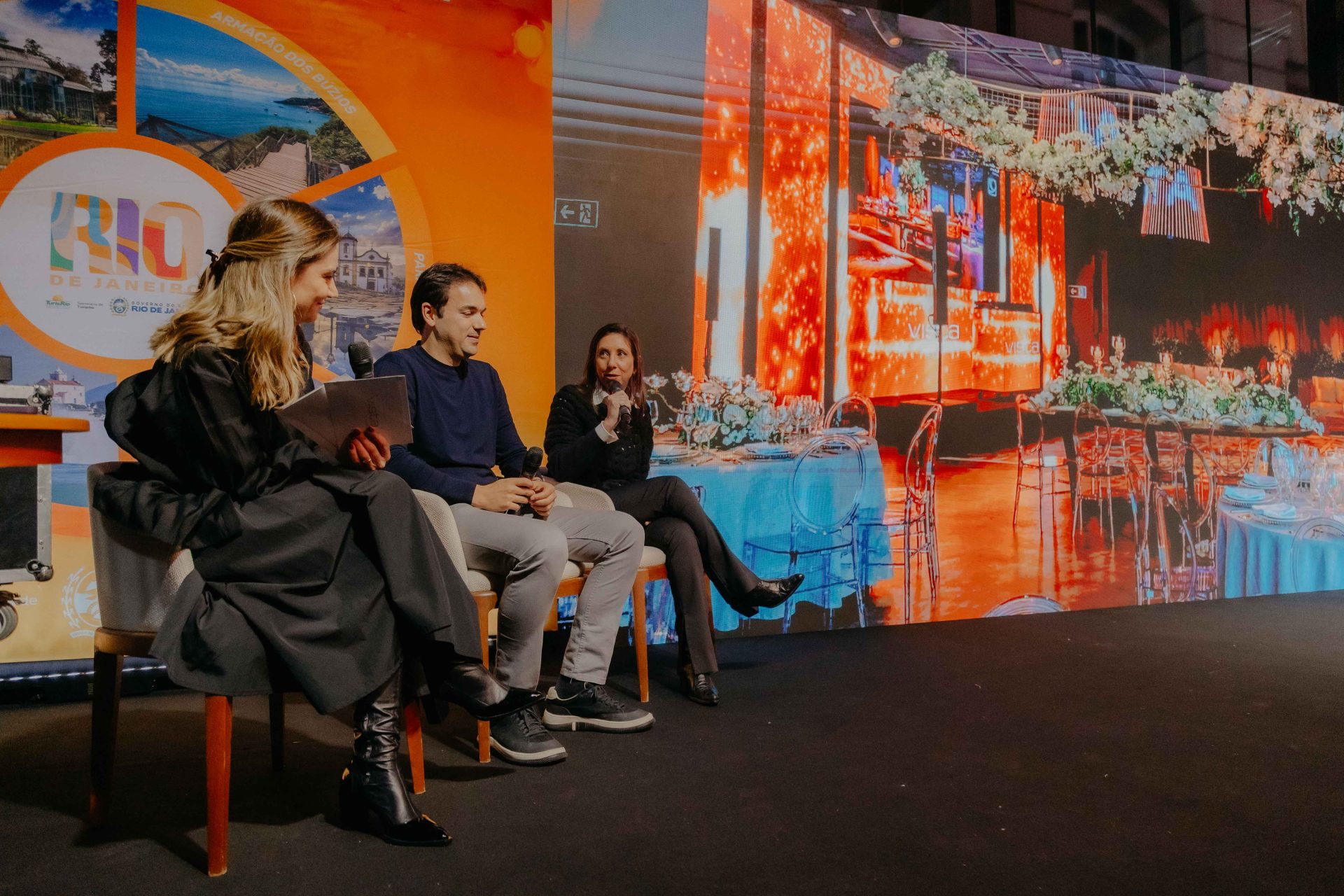 Bate-papo com Doda Bedin, Gustavo Sirotsky e Roberta Jalfim | Foto: Lucas Yan