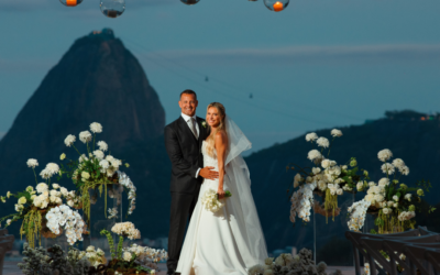 Pão de Açúcar e Cristo Redentor: A paisagem do casamento de Annelise e José Roberto na Mansão Alvite