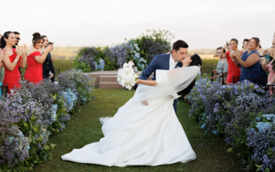Cerimônia no campo: O casamento de Renata e Gustavo