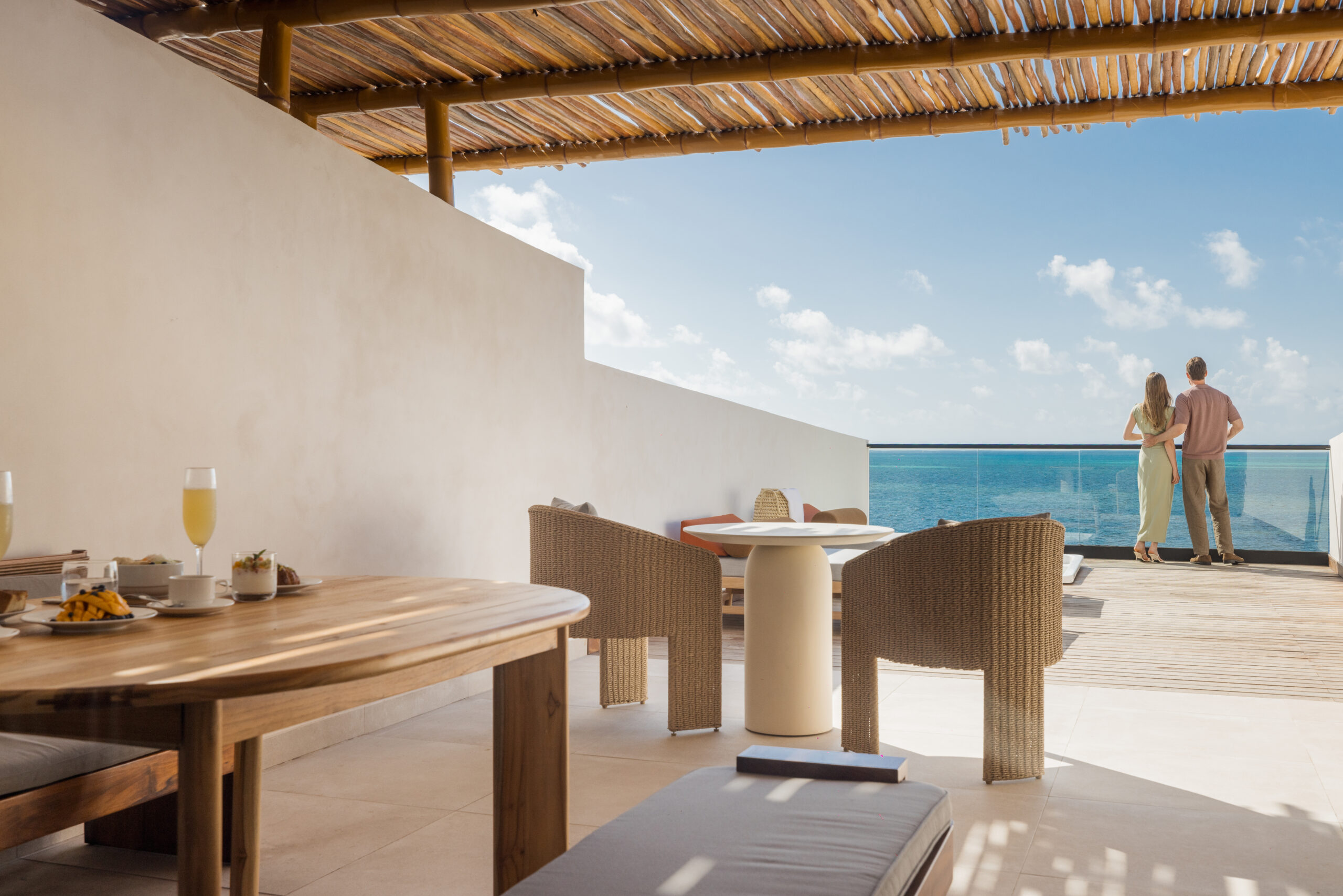 Varanda com vista para o mar do Caribe | Foto: Divulgação