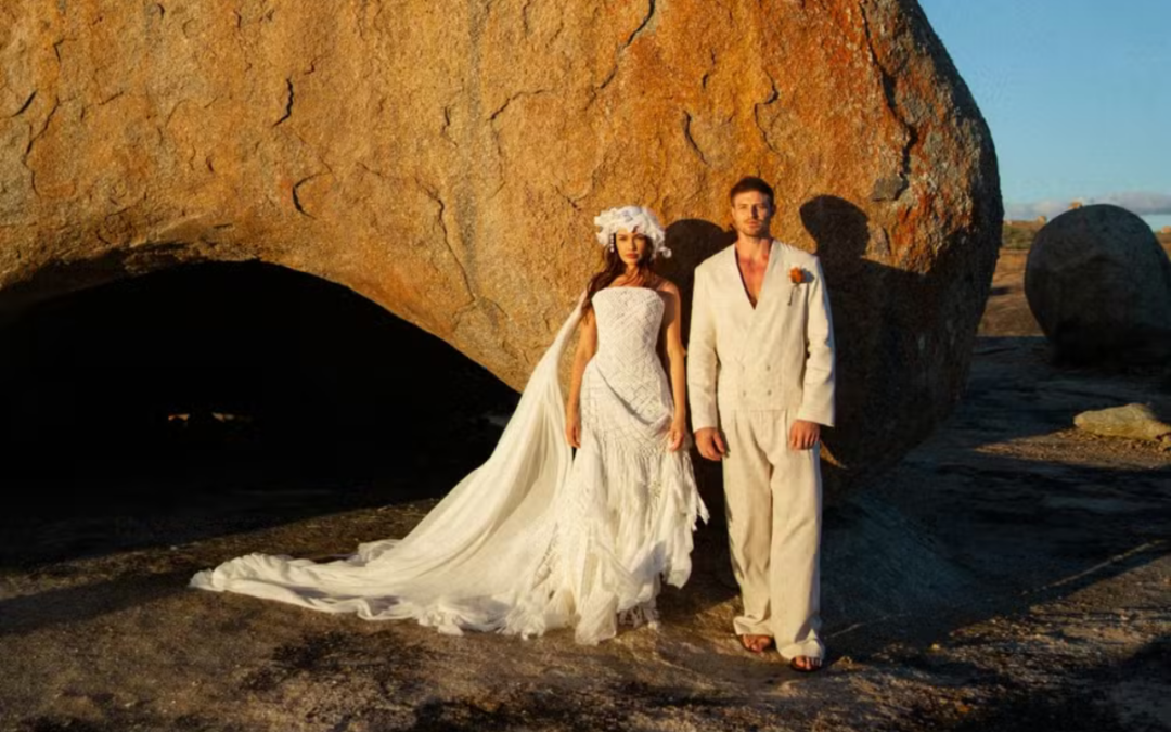 Juliette e Kaike Cerveny celebra casamento intimista no sertão da Paraíba com vestido que homenageia a avó