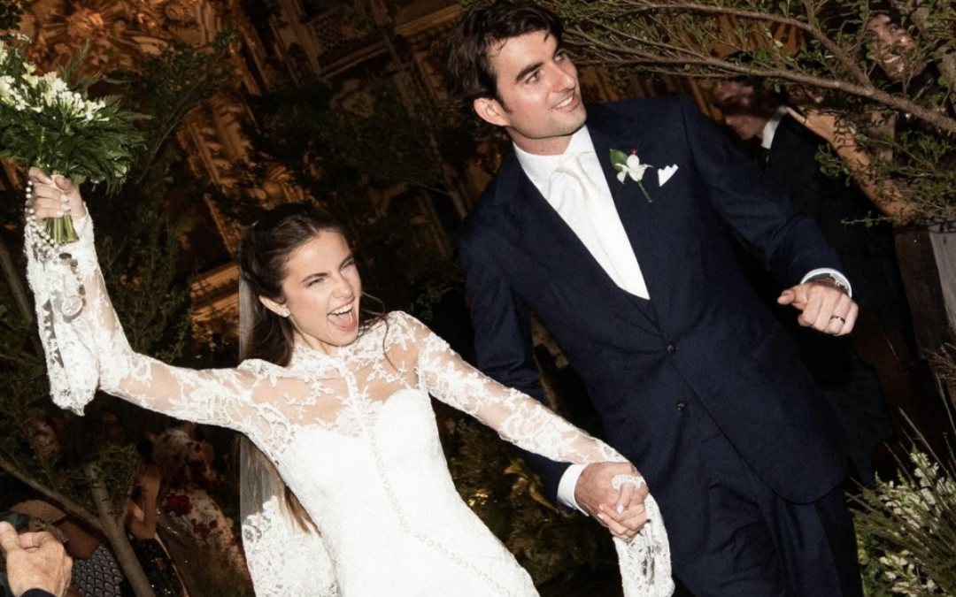 Giulia Be e Conor Kennedy celebram casamento no Rio com decoração clássica assinada por Dan Sendas