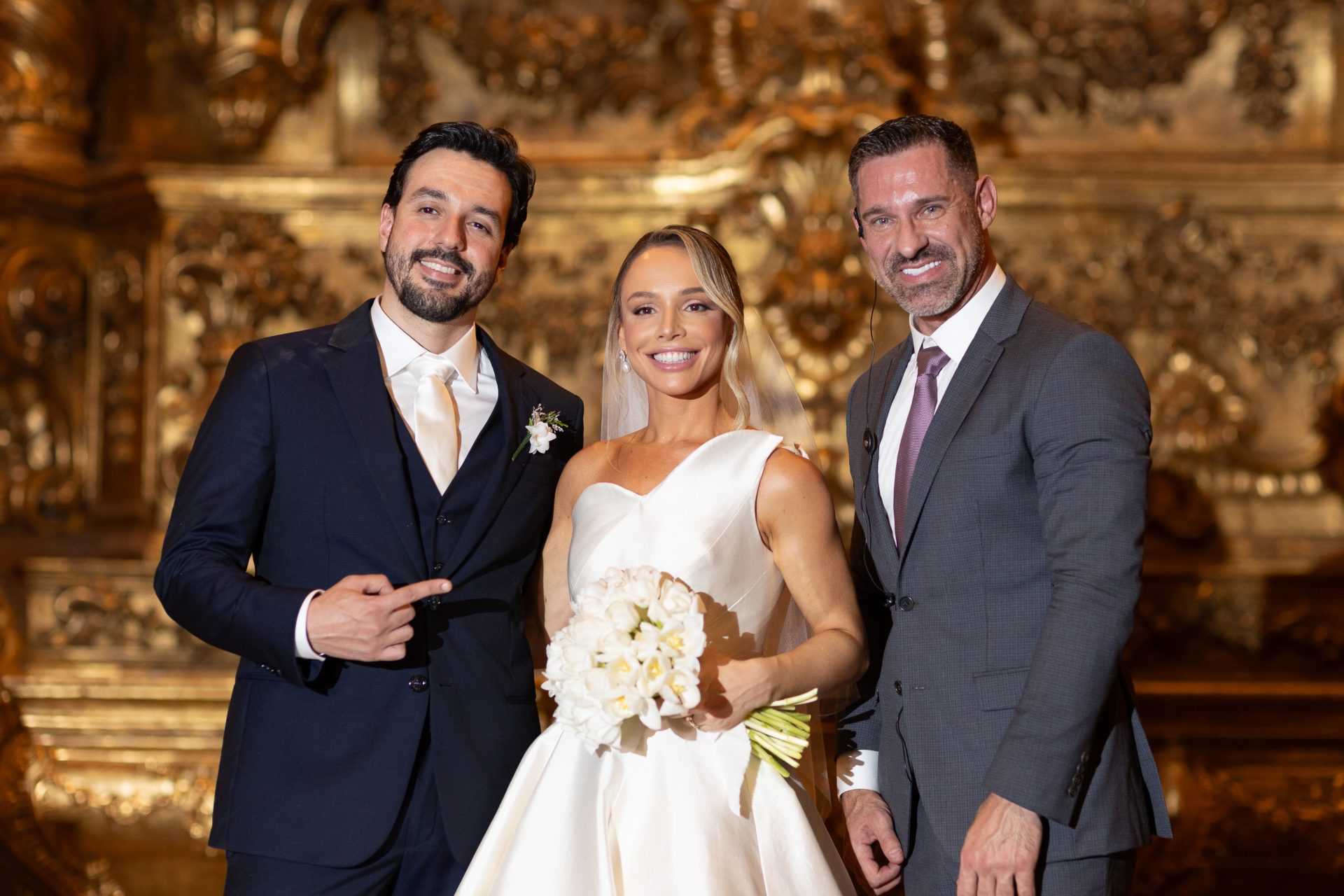 Cerimonial assinado por Claudio Tironi no casamento de Caroline e Julio Cesar | Foto: Sabrina Vasconcelos