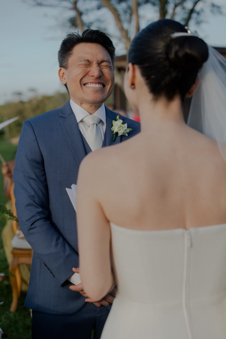 Lorena e Benjamin celebram encontro entre Brasil e Coreia em casamento na Região Serrana do Rio