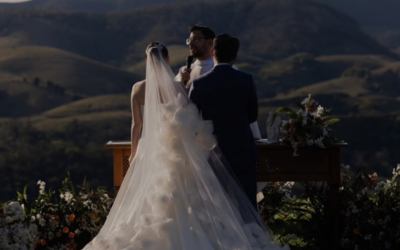 Lorena e Benjamin celebram encontro entre Brasil e Coreia em casamento na Região Serrana do Rio